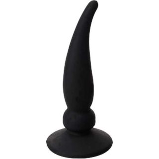 100% Silicone Curved Horn - Black