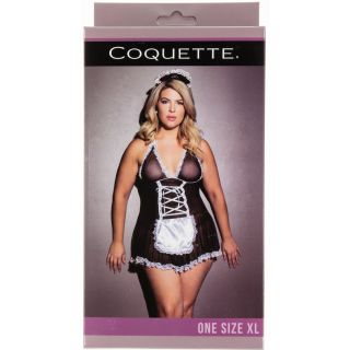 Coquette – Maid Chemise Costume – Black/White – Plus Size