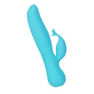 BMS - The Kissing Swan® Dual Action Vibrator - Blue