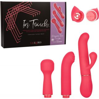 CalExotics – In Touch Passion Trio Kit – Interchangeable Vibrator – Pink