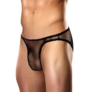 Male Power - Stretch Net Wonder Bikini - Black - LRG