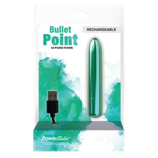 BMS – Bullet Point – Bullet Vibrator – USB Rechargeable – Teal