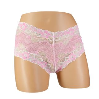 Temptation Boyleg Lace Panty – Pink – Assorted Designs – Large