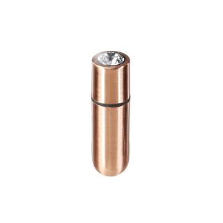 BMS - First-Class Bullet - 2.5" Bullet Vibrator with Key Chain Pouch - Rose Gold