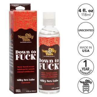 CalExotics – Down to Fuck – Water-Based Lubricant – 4oz/118ml