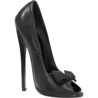 6.25 Inch Heels with Black Bow - Size 8