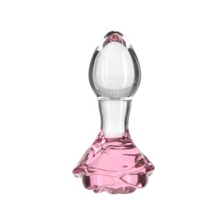 BMS - Pillow Talk - Rosy - Luxurious Glass Anal Plug
