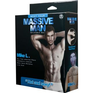 "Meet Your Massive Man" Inflatable Doll - Beige