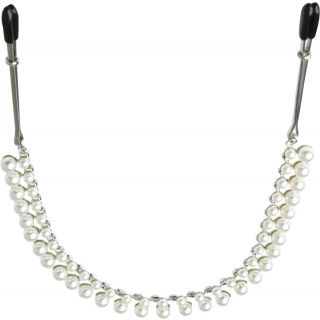 Sincerely by Sportsheets - Pearl Chain Tweezer Nipple Clamps