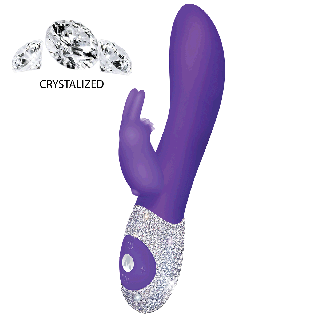 Limited Edition Crystalized Rabbit Vibrator - Purple