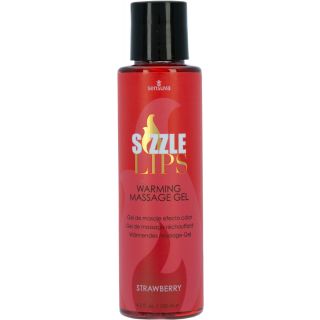 Sensuva – Sizzle Lips – Edible Warming Massage Gel – 4.2 oz-Strawberry